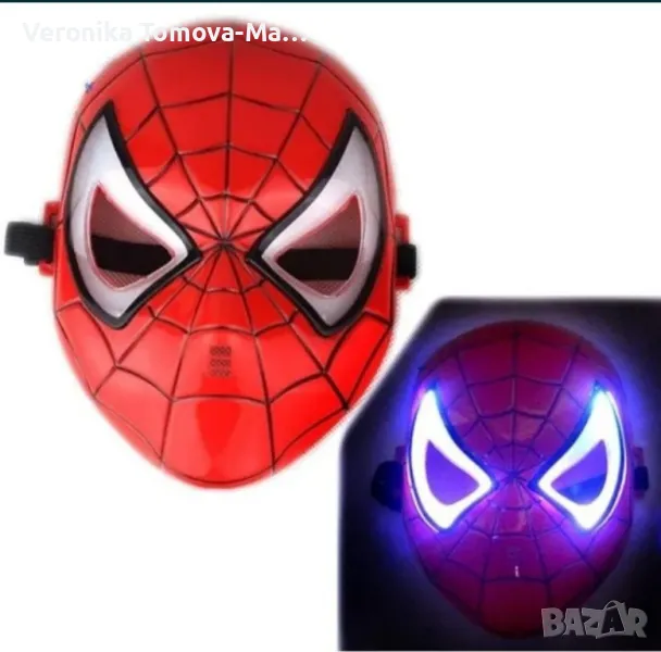 Светещи маски на Спайдърмен,Батман,Железния човек,Хълк, снимка 1