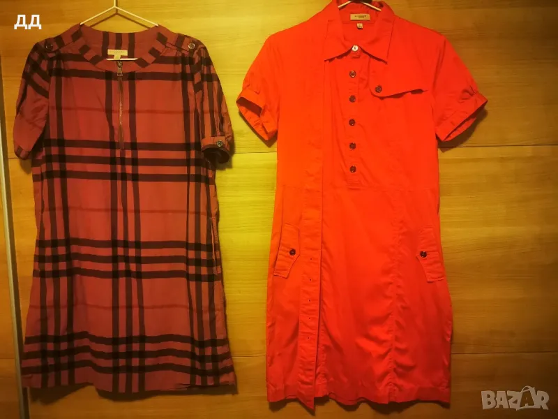 2 рокли с къс ръкав Burberry - tartan и тип "сафари", снимка 1