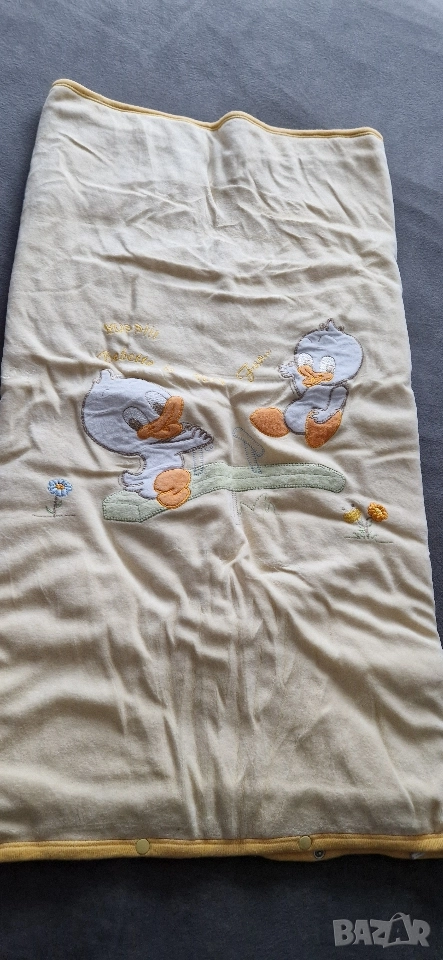 Бебешко одеяло, порт за бебе, с патета, памук, олекотена завивка, без следи от употреба, снимка 1