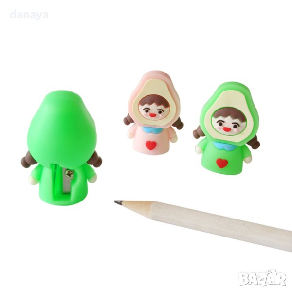 3910 Ароматизирана силиконова острилка за моливи Момиченце, снимка 1