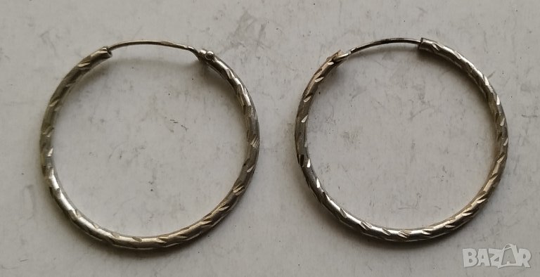 Сребърни обици, снимка 1