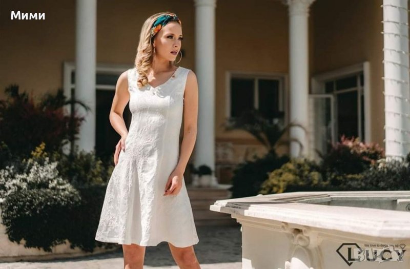 Бяла рокля на Lucy, снимка 1