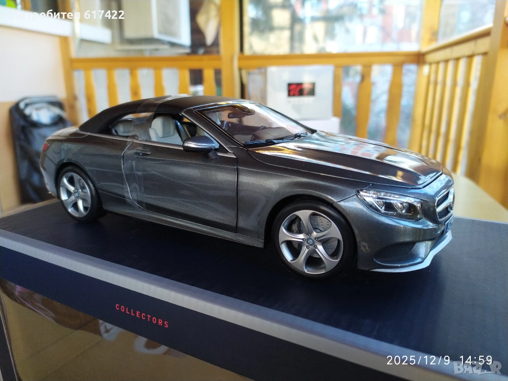 1:18 Метален модел на  Mercedes S Class Cabriolet/ C217 /2015 -Norev, снимка 1