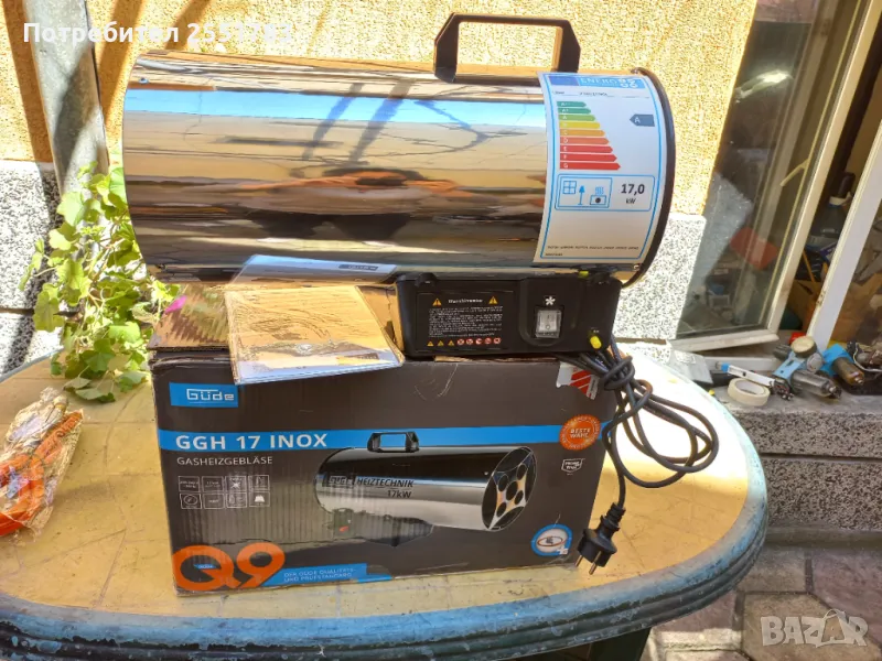 Газов калорифер 17квт, снимка 1