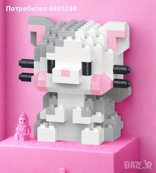 Мини-Конструктор “Сиво коте”, снимка 1