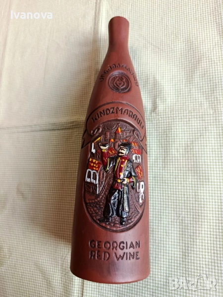 Бутилка керамична сувенирна, снимка 1