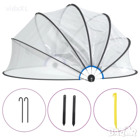 vidaXL Купол за басейн 500x250 см(SKU:92797), снимка 1