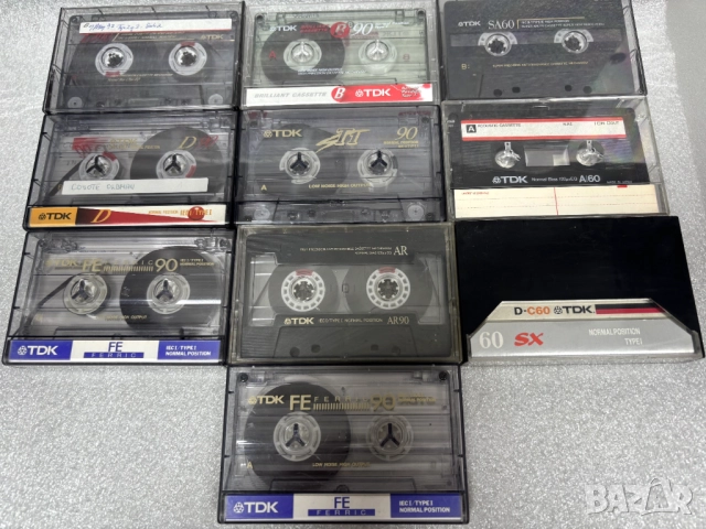 Аудио Касети TDK 60 мин. и 90 мин. /10 броя за 20,00 лв./