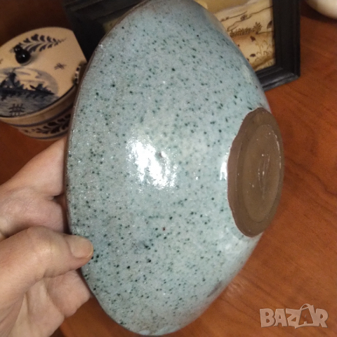 НАМАЛЕНА Raku антикварна керамична фруктиера , снимка 8 - Декорация за дома - 36532828