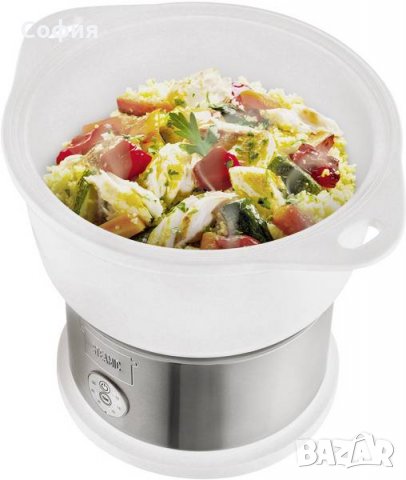  Парна керамична печка Kalorik TKG DG 1002, Таймер, Купа без BPA 4.5л, Бял, снимка 6 - Печки, фурни - 32014386