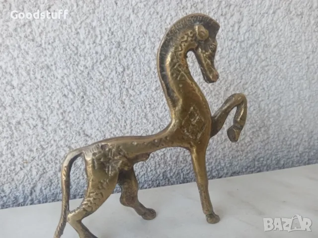 Кон, бронз, рядък,фигура, статуетка, етруски,винтидж, снимка 7 - Статуетки - 47890708