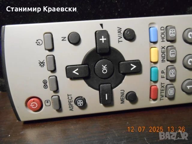 PANASONIC EUR7628030 TV Remote Control and VCR - DVD minimal control, снимка 2 - Дистанционни - 51033703