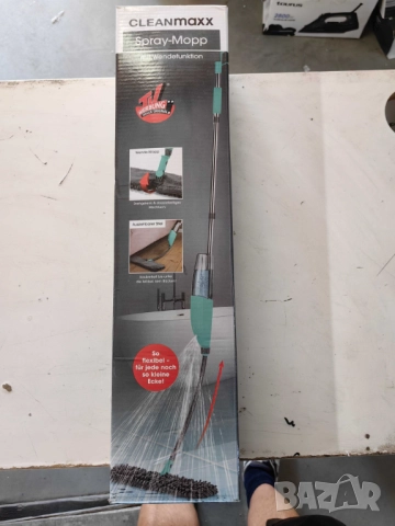 Спрей моп CLEANmaxx със сменяема кърпа и телескопична дръжка – чист под без кофа и без навеждане, снимка 8 - Други стоки за дома - 51974714