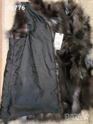 Нов елек от сребърна лисица, снимка 4 - Елеци - 31630366