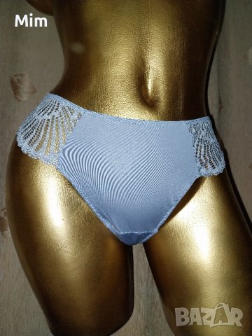   М Синя полупрашка от дантела и микрофибър , снимка 2 - Бельо - 42886715