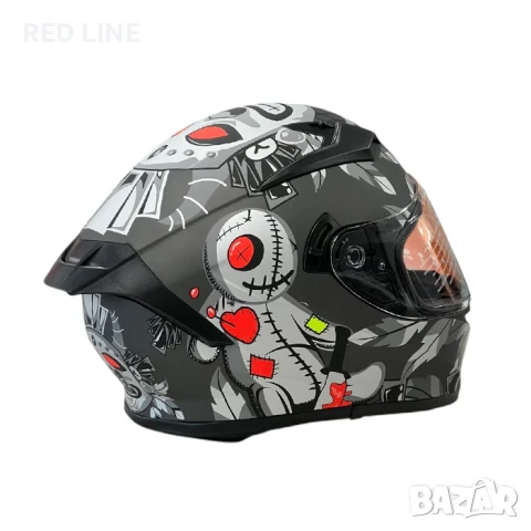 Каска за мотор WLT Matt Grey 4, снимка 3 - Аксесоари и консумативи - 50809684