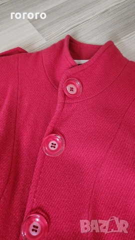 Червено кашмирено палто-С размер, снимка 7 - Палта, манта - 42589263