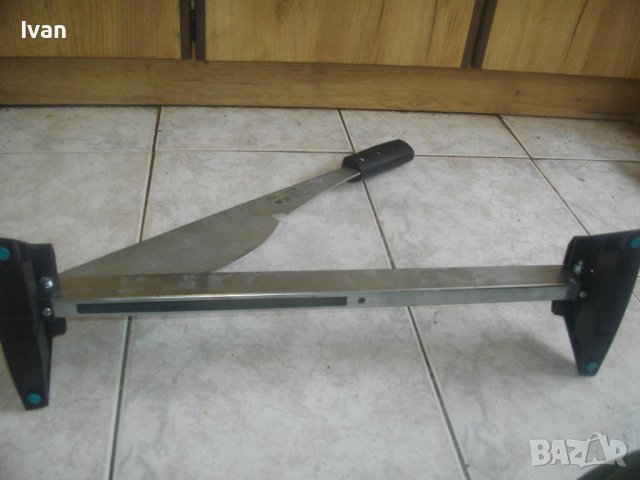 Нова Немска Гилотина Рязане Ламинат/Паркет/Лайсни-D-CUT-770mm/WOLFCRAFT PROFY-Алуминиева-Олекотена, снимка 4 - Други инструменти - 40725792