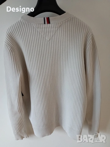 Оригинален памучен пуловер Tommy Hilfiger, снимка 5 - Пуловери - 53742869