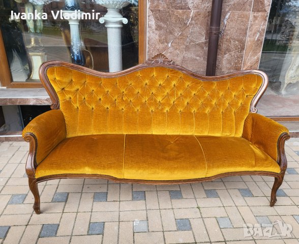 Италианска барокова холна гарнитура , снимка 3 - Дивани и мека мебел - 40260278