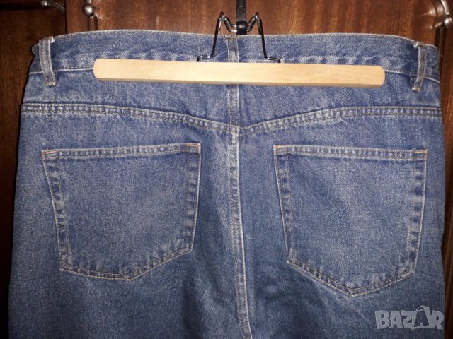 Мъжки дънки сини с по широки крачоли, снимка 5 - Дънки - 31616629