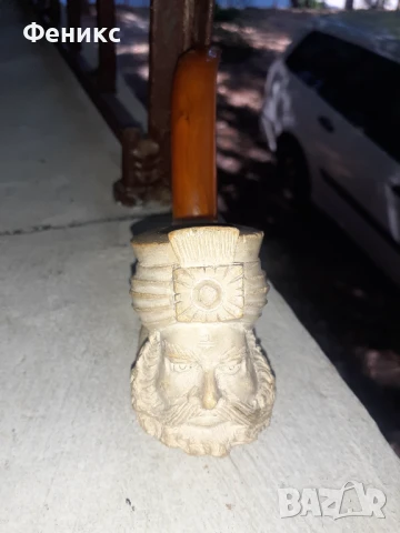 Стара лула морска пяна и каталин, снимка 12 - Антикварни и старинни предмети - 51331926