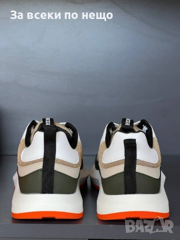 Hermes Мъжки Маратонки ЕСТЕСТВЕНА КОЖА👟Мъжки Спортни Обувки Хермес - Различни Цветове Код SK691, снимка 2 - Маратонки - 53128181