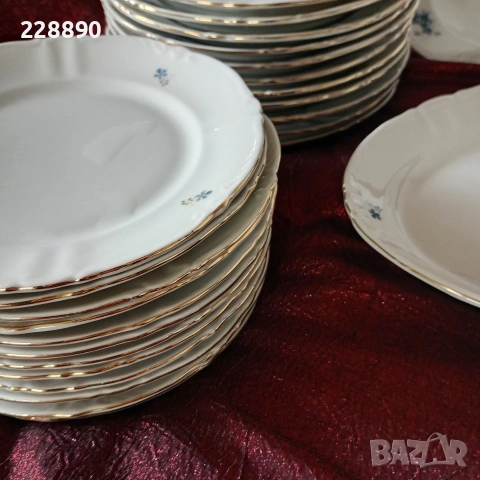 Български порцелан сервиз -35части, снимка 13 - Антикварни и старинни предмети - 53219008