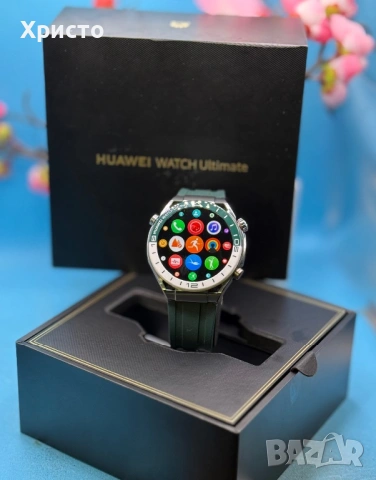 Смарт часовник Huawei Watch Ultimate, Titanium Green  , снимка 4 - Смарт часовници - 54308731