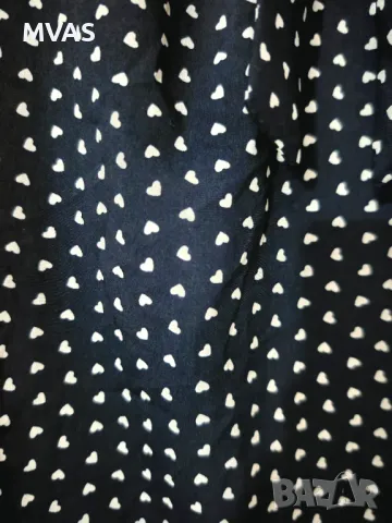 Нова тъмно синя дамска блуза на сърчица L размер, снимка 3 - Корсети, бюстиета, топове - 49413543