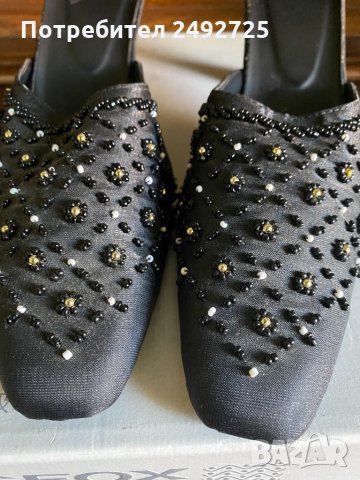✅обувки черни , снимка 1 - Дамски обувки на ток - 33968438