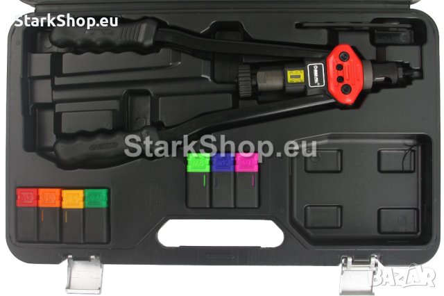  Комплект ръчна нитачка Mar-Pol , 3 в 1, поп нитове, нит гайки, 2 режещи глави 410mm, снимка 3 - Други инструменти - 40424629