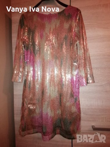 Уникална рокля H&M с пайети, снимка 1 - Рокли - 35379203