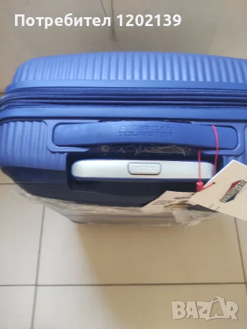 Куфар American Tourister Soundbox Spinner 55/20 TSA EXP – Midnight (Моделът на Роналдо), снимка 3 - Куфари - 55727702