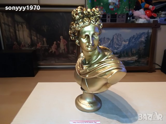 APOLLON BUST-GOLD EDITION 1406221954, снимка 3 - Антикварни и старинни предмети - 37087409