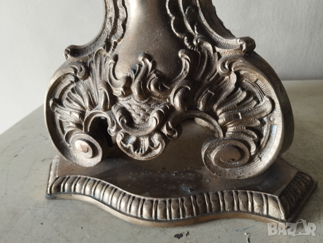 Стар бароков свещник, снимка 7 - Други ценни предмети - 44717623