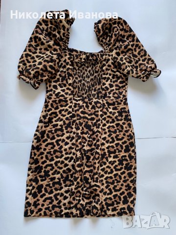 Леопардова рокля Zara, снимка 2 - Рокли - 38043103