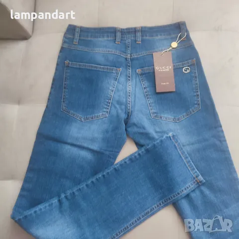 Мъжки изчистени сини дънки Gucci, снимка 3 - Дънки - 37724219