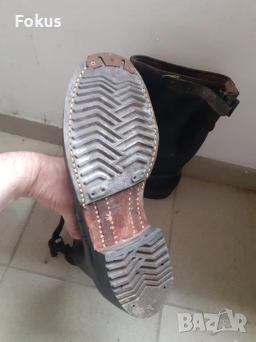 Стари немски военни кожени бойни ботуши униформа Германия, снимка 5 - Антикварни и старинни предмети - 53904631