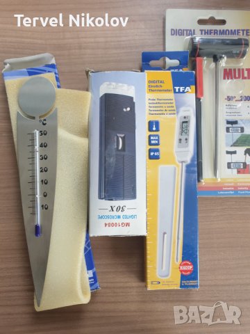 уреди за измерване Малък почвен термометър 9.10лв микроскоп 40х 40.20лв, и другите по 42лв