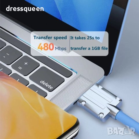 4102 USB към Микро USB кабел със силиконово покритие, снимка 3 - USB кабели - 42142092