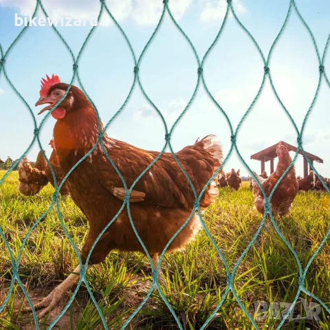 JUDANNA Мрежа за домашни птици изработена от 36 нишки с фиксирани възли 1,5 x 30 м НОВА, снимка 1