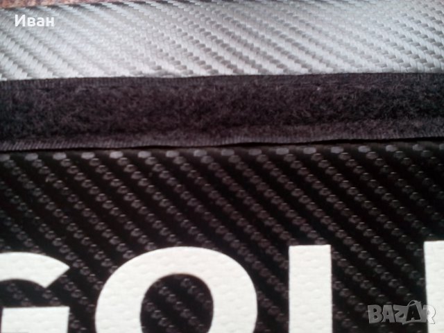Супер качество черен карбон кожа протектор калъф два цвят за колан Голф GOLF за кола автомобил джип, снимка 7 - Аксесоари и консумативи - 29808187
