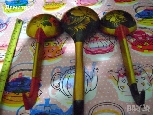 Лот дървени лъжици СССР, снимка 3 - Антикварни и старинни предмети - 44198233