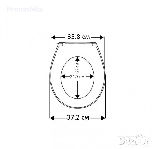  Тоалетна седалка с капак Haro Passat 512131 тоалетна дъска за тоалетна чиния WC, снимка 8 - Други стоки за дома - 38873880