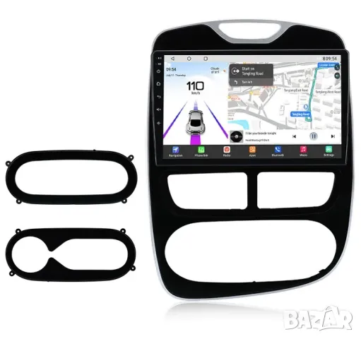 Мултимедия, Двоен дин, за Renault Clio, Навигация за кола, за автомобил, плеър, Android, Рено Клио, снимка 3 - Аксесоари и консумативи - 35136366