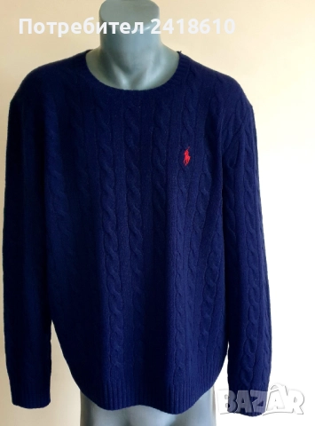 POLO Ralph Lauren Cable Wool / Knit Mens Size L НОВО! ОРИГИНАЛ! Мъжки Пуловер!, снимка 15 - Пуловери - 52584451