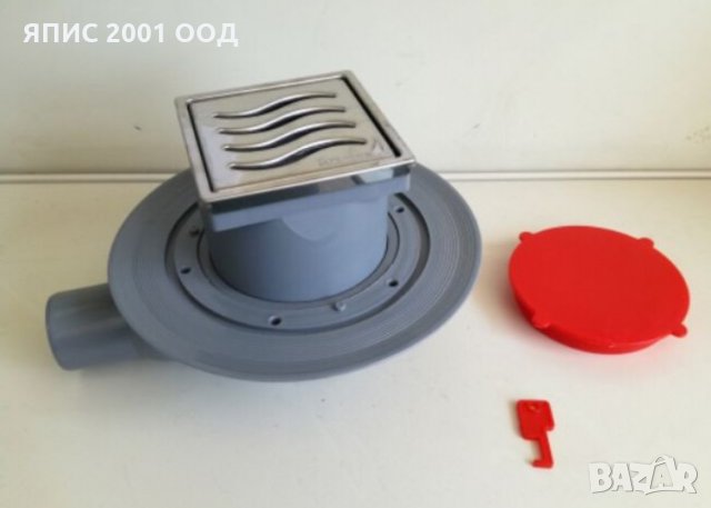 Подов сифон Pestan 100х100 със сух затвор против миризми