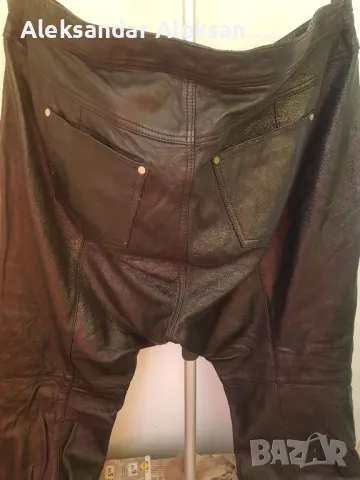 Мъжки кожен панталон, снимка 5 - Панталони - 48506480