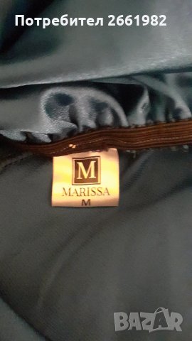 Уникална сатенена маркова рокля, снимка 9 - Рокли - 33997594